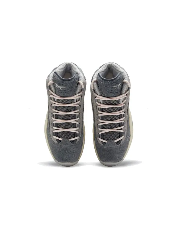 Кроссовки question mid 'grey suede' Reebok — изображение 3 из 4, коричневый/серый
