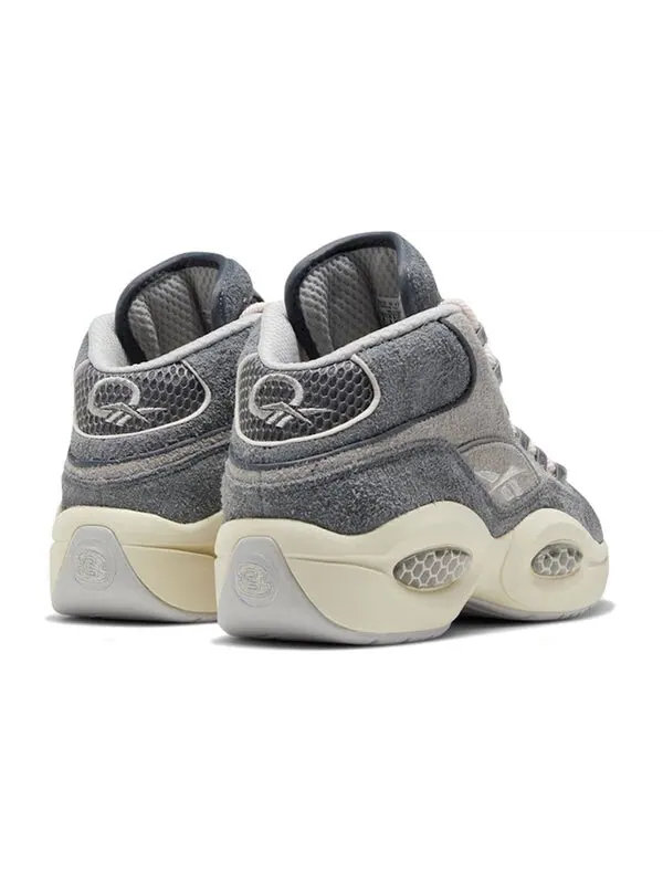 Кроссовки question mid 'grey suede' Reebok — изображение 4 из 4, коричневый/серый