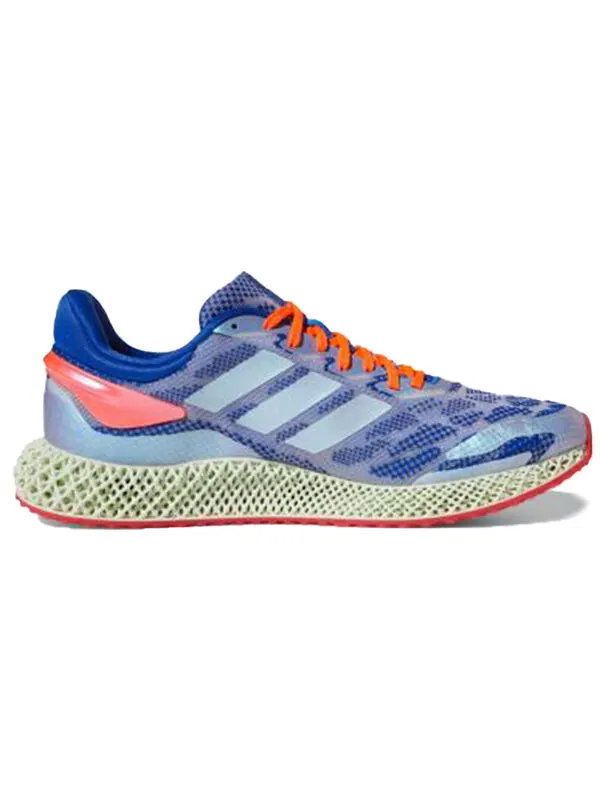 Кроссовки 4d run 1.0 Adidas — изображение 2 из 4, синий/оранжевый