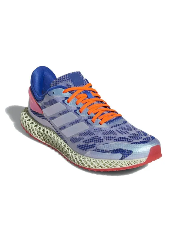 Кроссовки 4d run 1.0 Adidas — изображение 3 из 4, синий/оранжевый