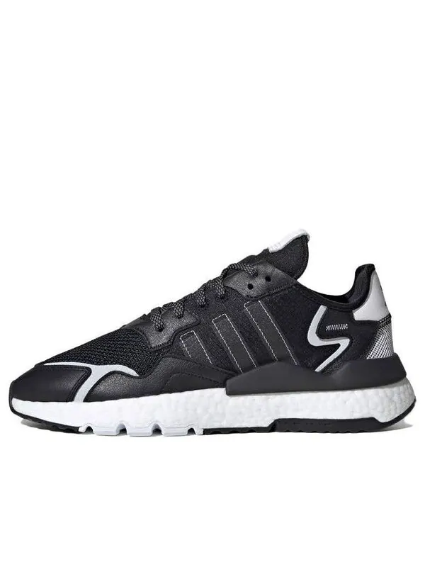 Кроссовки ночные джоггеры Adidas — изображение 1 из 4, черный/белый