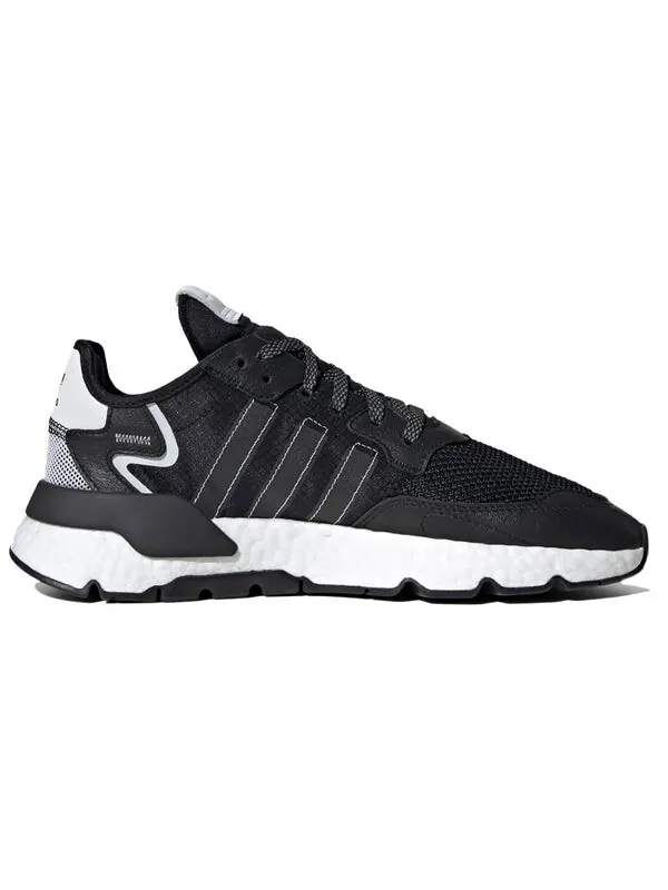 Кроссовки ночные джоггеры Adidas — изображение 2 из 4, черный/белый