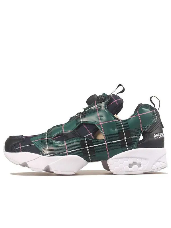 Кроссовки opening ceremony x instapump fury og 'green plaid' Reebok — изображение 1 из 4, зеленый