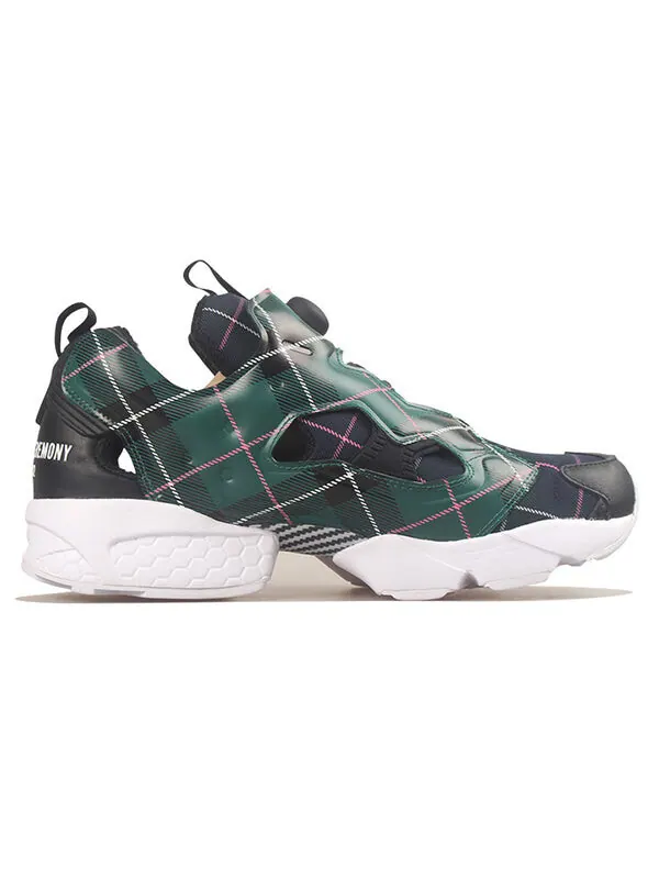 Кроссовки opening ceremony x instapump fury og 'green plaid' Reebok — изображение 2 из 4, зеленый