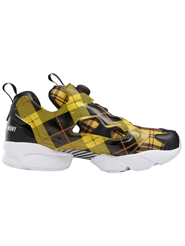 Кроссовки opening ceremony x instapump fury og 'yellow plaid' Reebok — изображение 2 из 4, желтый