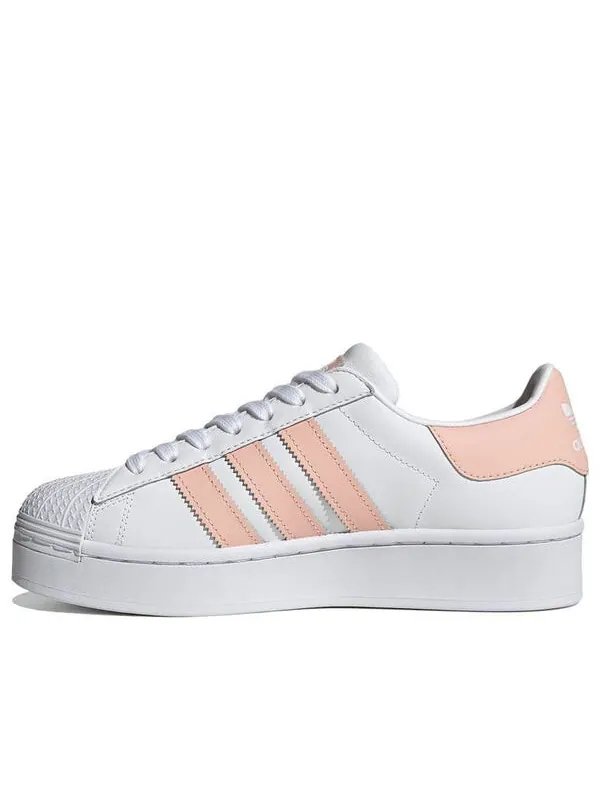 Кроссовки суперзвезда смелый Adidas — изображение 1 из 4, белый/розовый