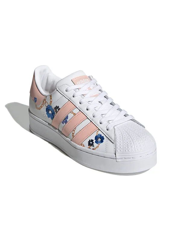 Кроссовки суперзвезда смелый Adidas — изображение 3 из 4, белый/розовый