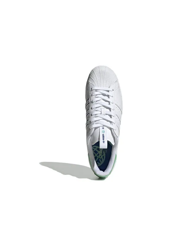 Кроссовки суперзвезда Adidas — изображение 4 из 4, белый/зеленый