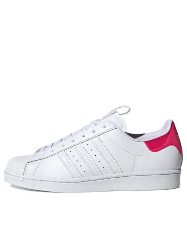 Кроссовки суперзвезда Adidas — изображение 1 из 4, белый/розовый