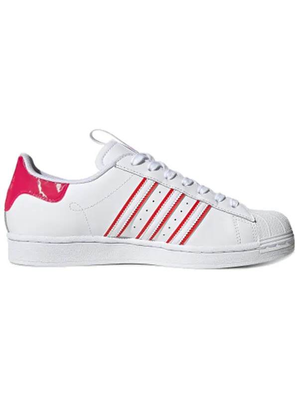 Кроссовки суперзвезда Adidas — изображение 2 из 4, белый/розовый