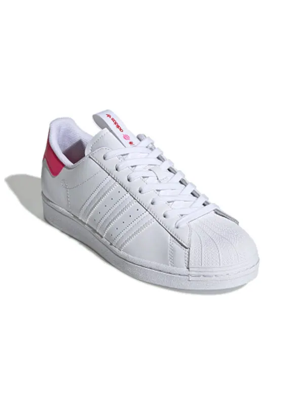 Кроссовки суперзвезда Adidas — изображение 3 из 4, белый/розовый