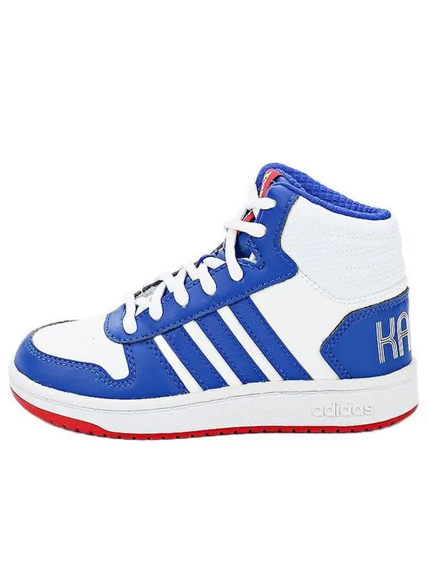 Кроссовки pokemon x hoops 2.0 mid j Adidas — изображение 1 из 4, белый/синий/черный