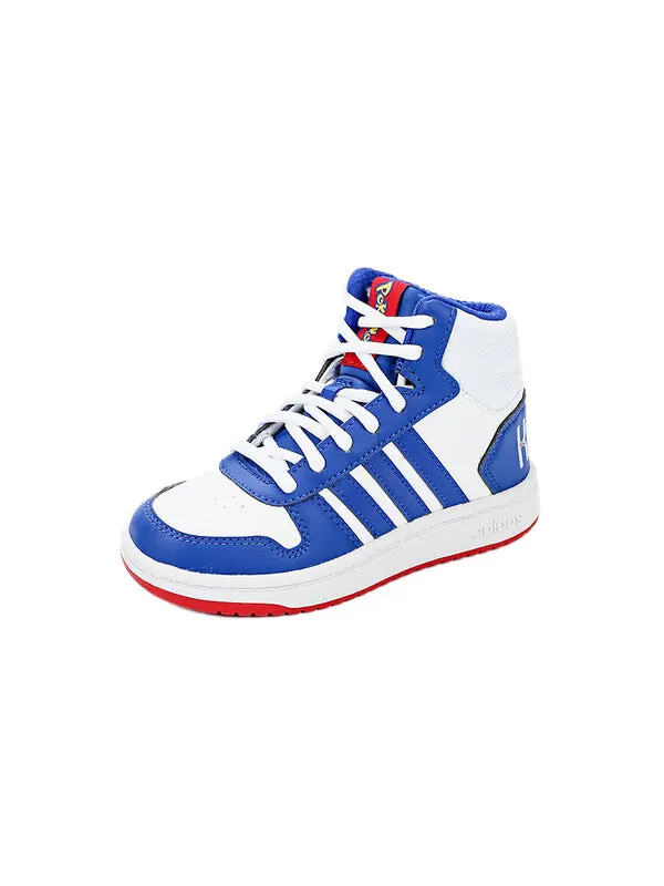 Кроссовки pokemon x hoops 2.0 mid j Adidas — изображение 2 из 4, белый/синий/черный