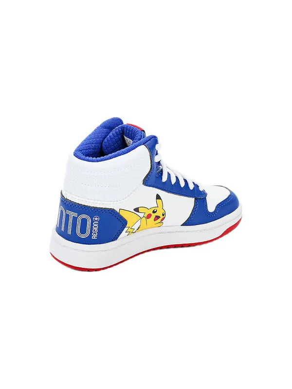 Кроссовки pokemon x hoops 2.0 mid j Adidas — изображение 3 из 4, белый/синий/черный