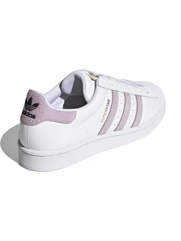 Кроссовки оригиналы суперзвезда Adidas — изображение 4 из 4, белый/фиолетовый