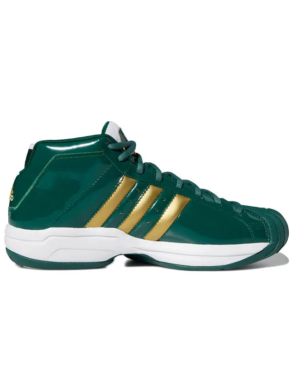 Кроссовки pro модель 2g Adidas — изображение 2 из 4, зеленый/золотистый/белый