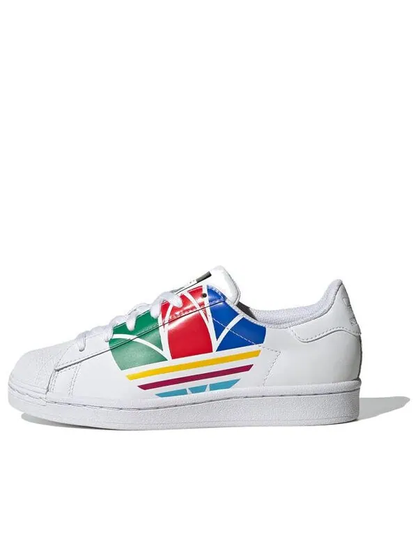 Кроссовки superstar pure j Adidas — изображение 1 из 4, белый/мульти