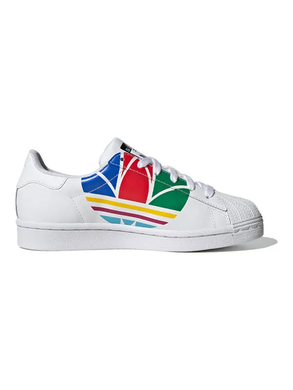 Кроссовки superstar pure j Adidas — изображение 2 из 4, белый/мульти