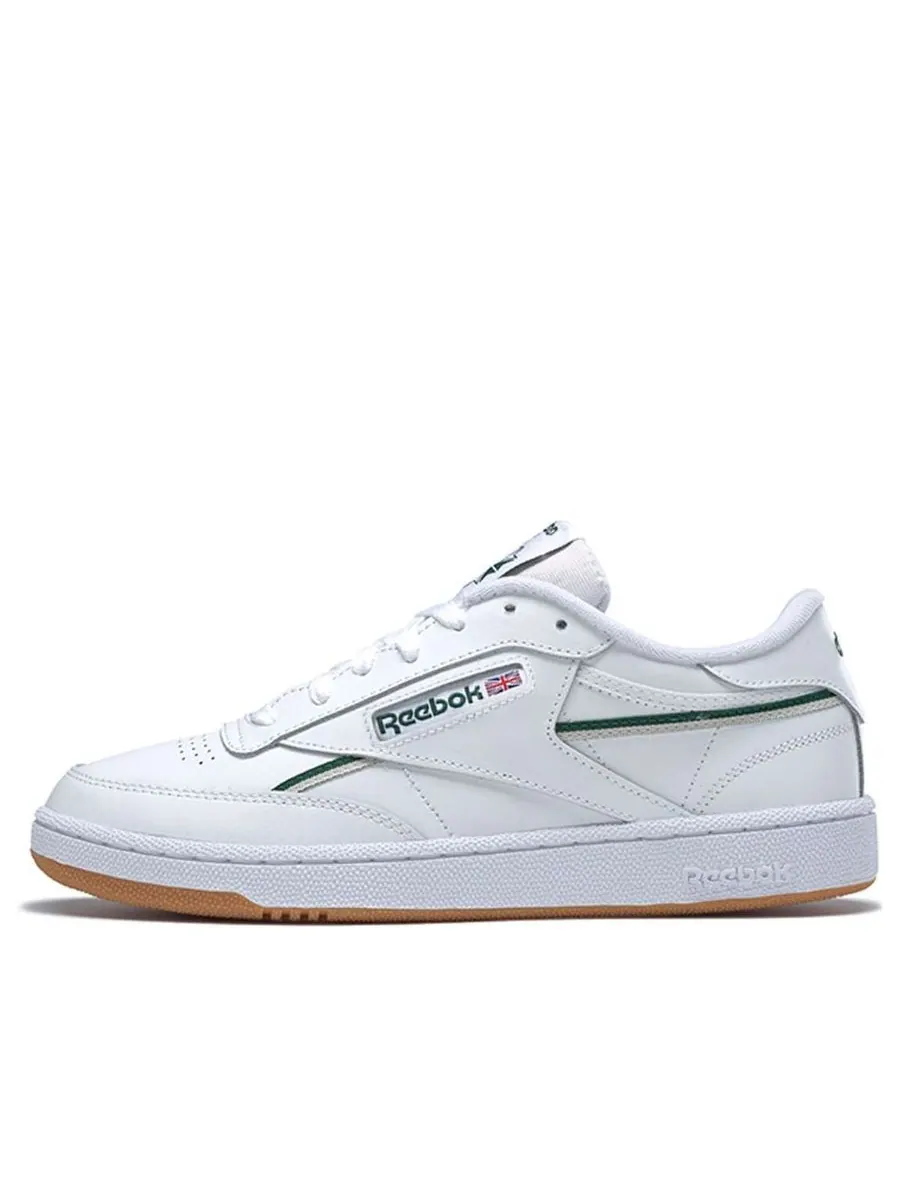 Кеды Reebok Club C 85 White Green Skate Shoes Unisex 'White Green' — изображение 1 из 6, зеленый