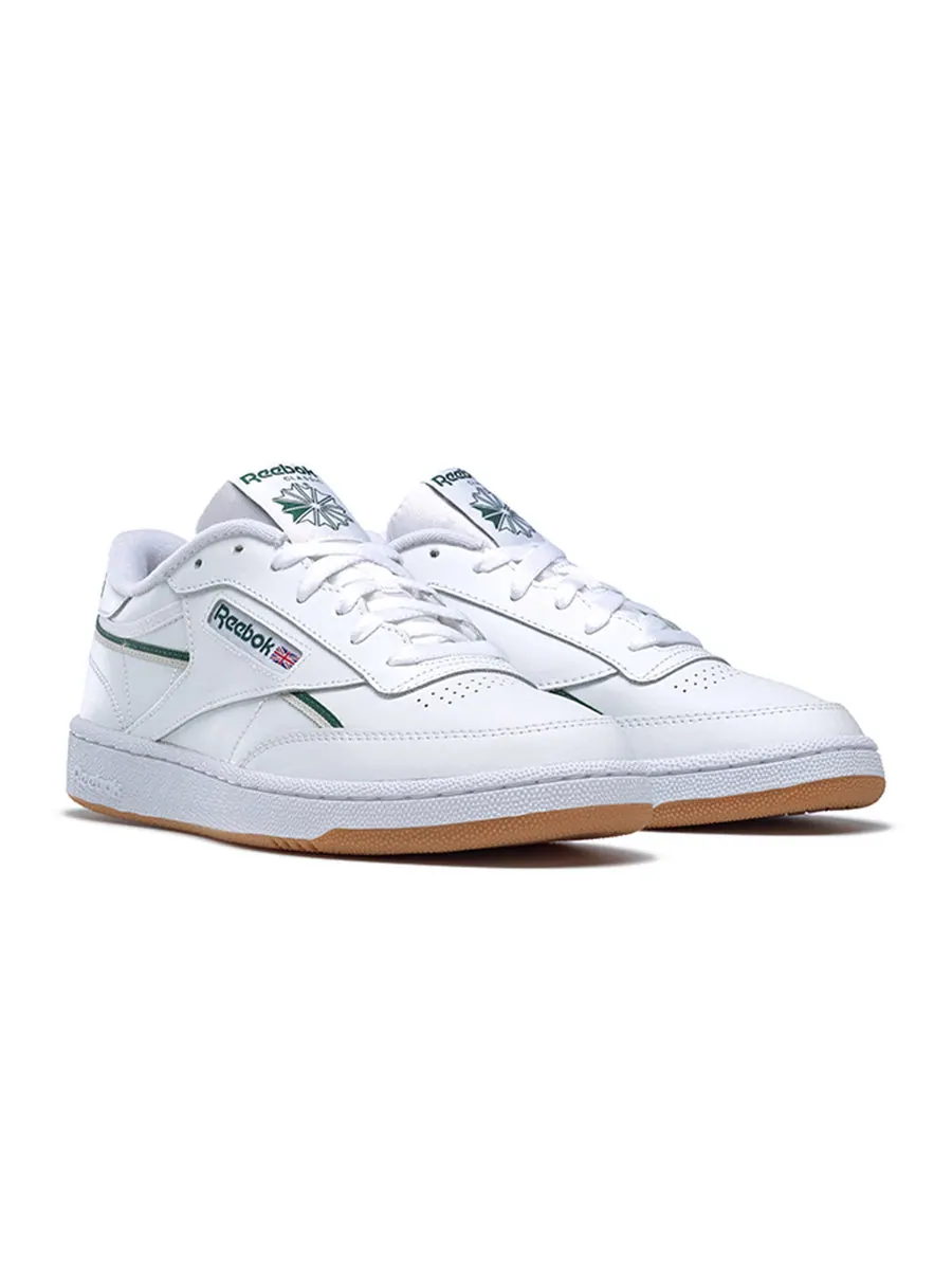 Кеды Reebok Club C 85 White Green Skate Shoes Unisex 'White Green' — изображение 3 из 6, зеленый