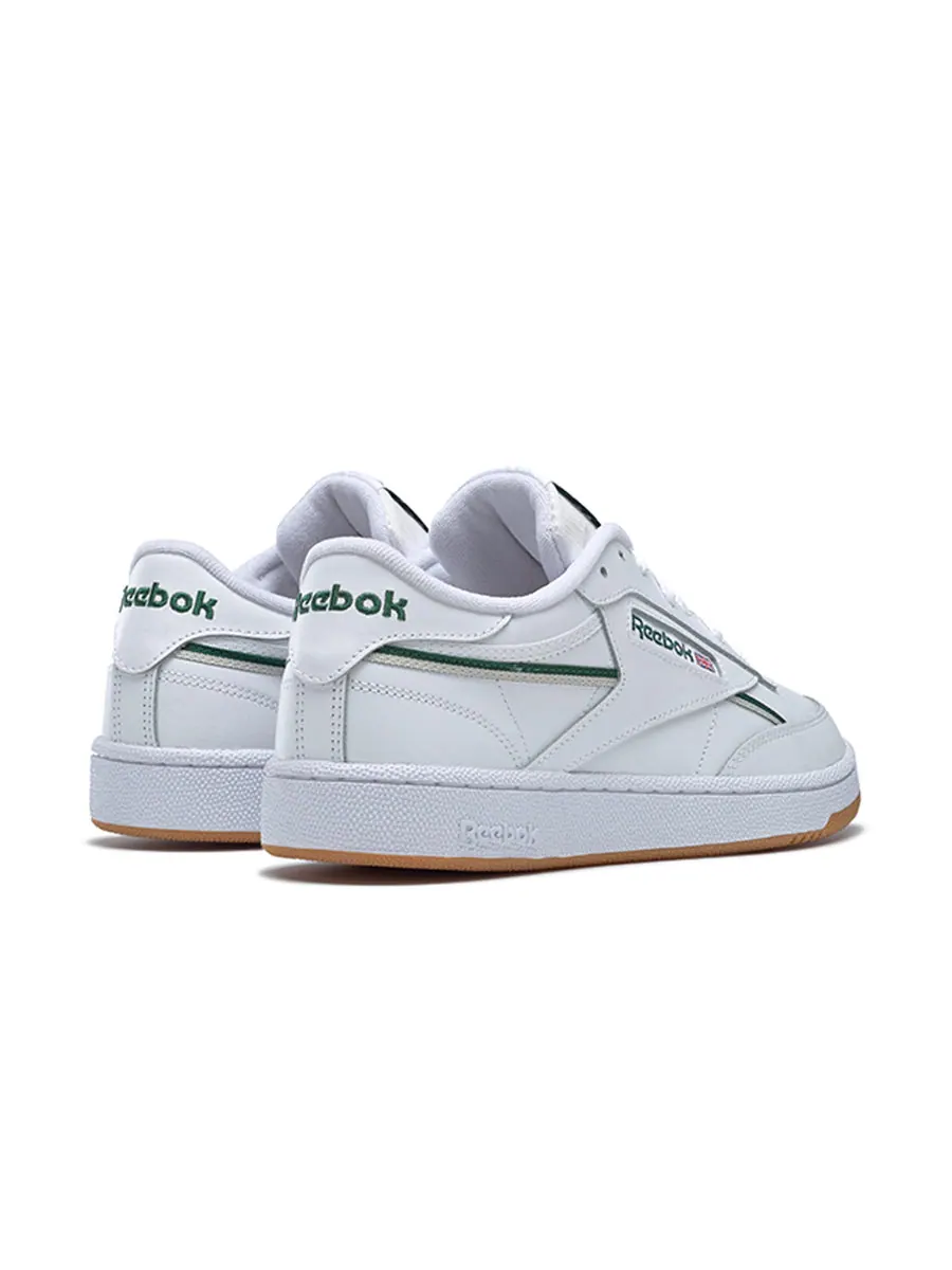 Кеды Reebok Club C 85 White Green Skate Shoes Unisex 'White Green' — изображение 4 из 6, зеленый