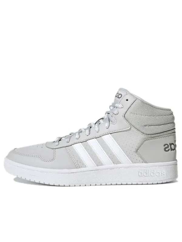 Кроссовки hoops 2.0 mid 'grey' Adidas — изображение 1 из 4, серый/белый