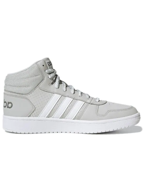 Кроссовки hoops 2.0 mid 'grey' Adidas — изображение 2 из 4, серый/белый
