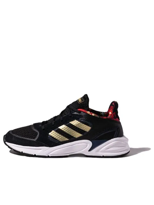Кроссовки neo 90s valasion cny Adidas — изображение 1 из 4, черный/золотистый