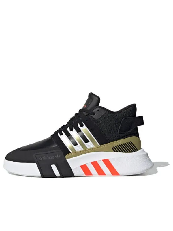 Кроссовки оригиналы eqt bask adv v2 Adidas — изображение 1 из 4, черный/золотистый/белый