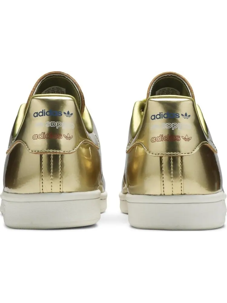 Кроссовки Adidas Stan Smith Unisex 'Metallic Pack - Gold' — изображение 6 из 8, золото