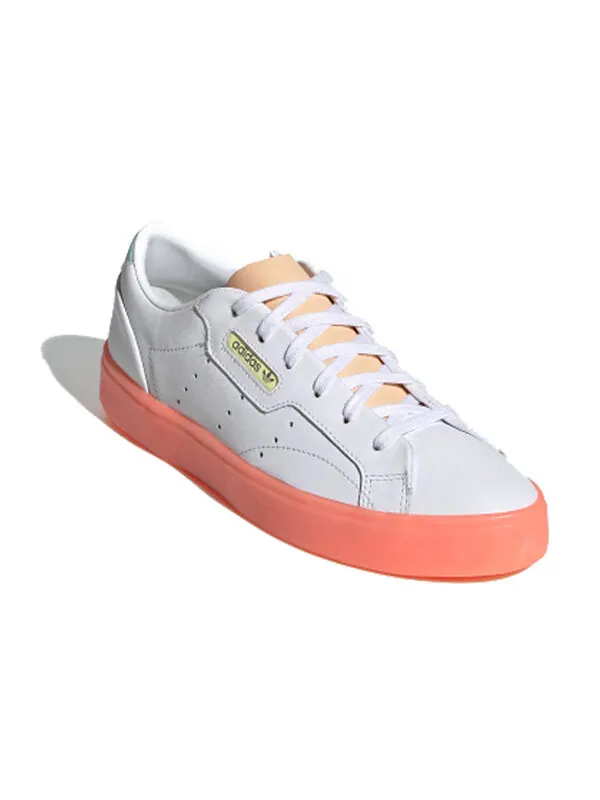 Кроссовки гладкие Adidas — изображение 2 из 4, белый/розовый