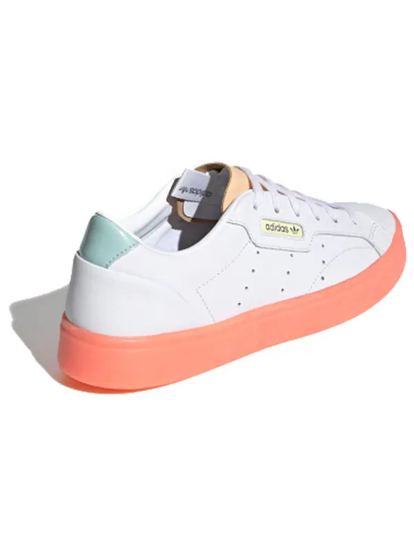 Кроссовки гладкие Adidas — изображение 3 из 4, белый/розовый