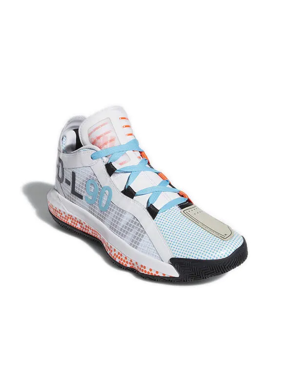 Кроссовки pusha tx dame 6 Adidas — изображение 3 из 4, белый/синий/оранжевый