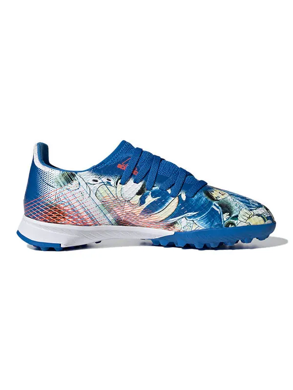 Кроссовки x ghosted.3 tf k 'blue white' Adidas — изображение 2 из 4, синий/белый