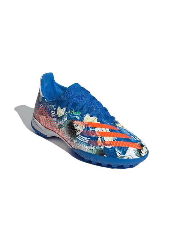Кроссовки x ghosted.3 tf k 'blue white' Adidas — изображение 3 из 4, синий/белый