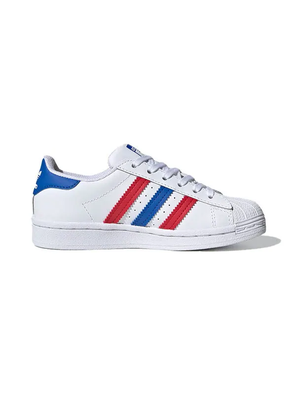 Кроссовки суперзвезда c Adidas — изображение 2 из 4, белый/синий/красный