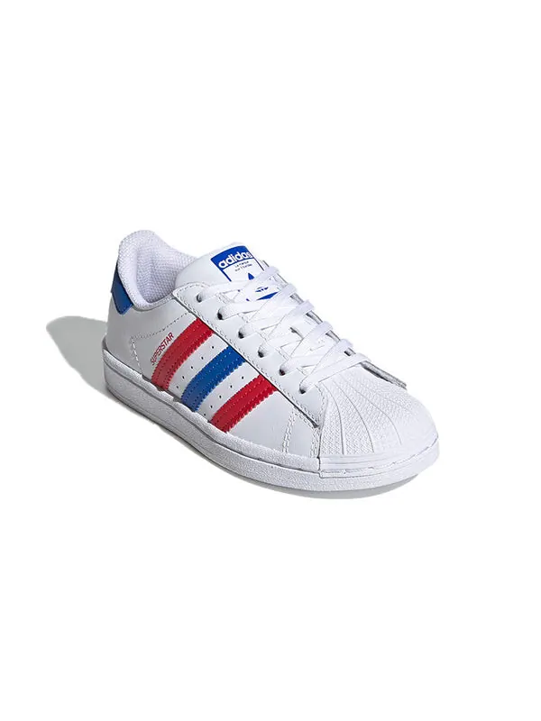 Кроссовки суперзвезда c Adidas — изображение 3 из 4, белый/синий/красный