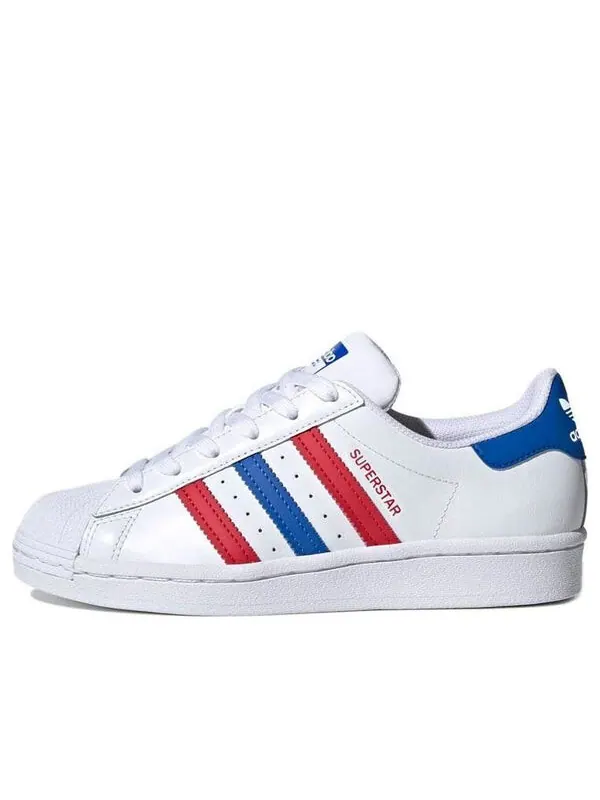 Кроссовки оригиналы суперзвезда j Adidas — изображение 1 из 4, белый/красный/синий