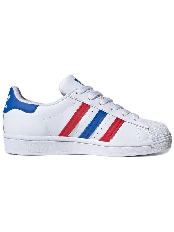 Кроссовки оригиналы суперзвезда j Adidas — изображение 2 из 4, белый/красный/синий