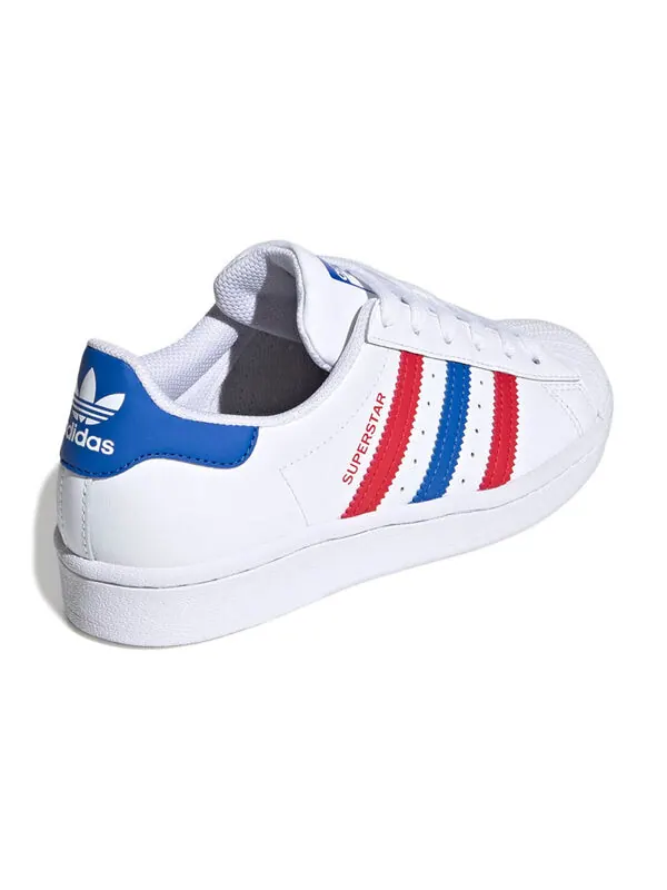 Кроссовки оригиналы суперзвезда j Adidas — изображение 4 из 4, белый/красный/синий
