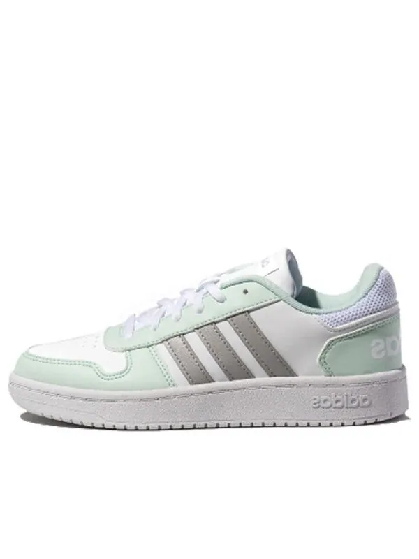 Кроссовки neo hoops 2.0 Adidas — изображение 1 из 4, белый/серый/зеленый