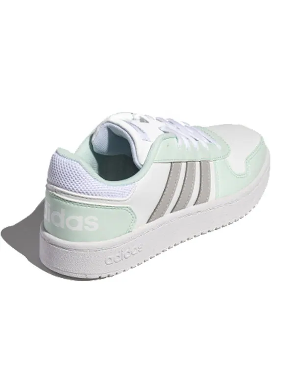 Кроссовки neo hoops 2.0 Adidas — изображение 3 из 4, белый/серый/зеленый