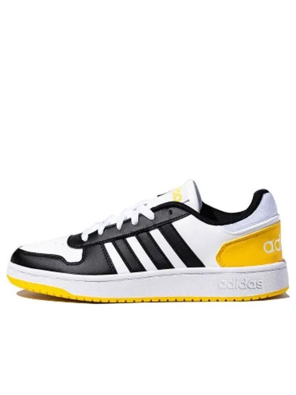 Кроссовки neo hoops 2.0 Adidas — изображение 1 из 4, черный/белый/желтый