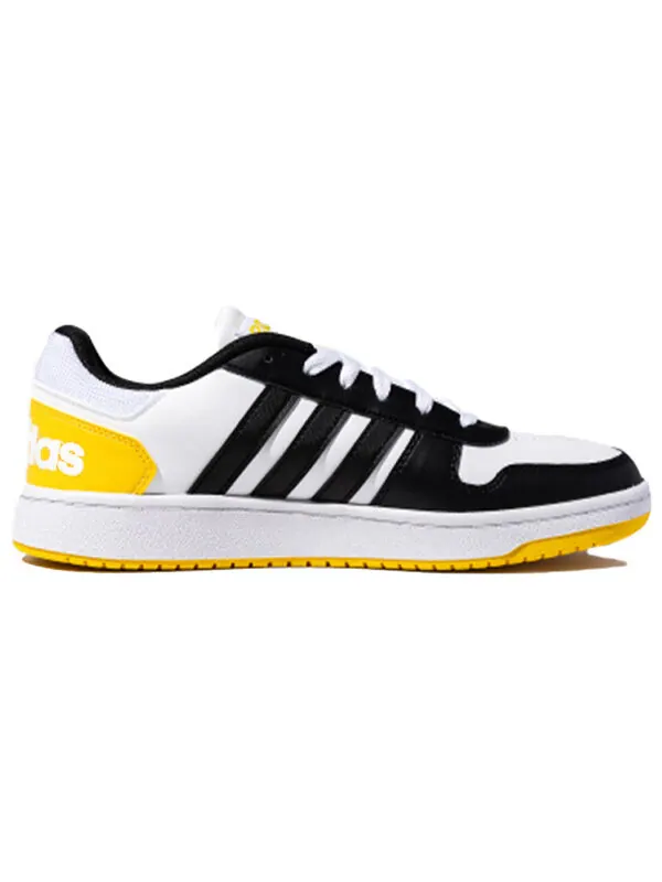 Кроссовки neo hoops 2.0 Adidas — изображение 2 из 4, черный/белый/желтый