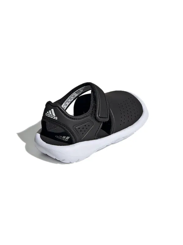 Сандалии fortaswim полоски Adidas — изображение 4 из 4, черный/белый