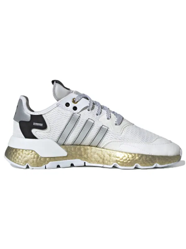 Кроссовки ночные джоггеры Adidas — изображение 2 из 4, белый/черный