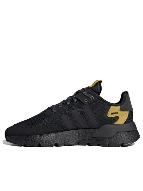 Кроссовки оригинальные nite jogger Adidas — изображение 1 из 4, черный/золотистый