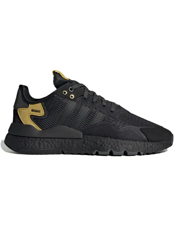 Кроссовки оригинальные nite jogger Adidas — изображение 2 из 4, черный/золотистый