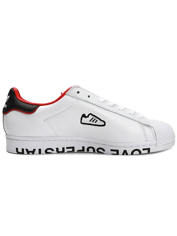 Кроссовки superstar 'valentine's day 2020' Adidas — изображение 2 из 4, белый/черный
