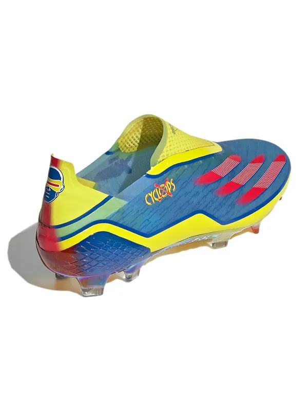 Кроссовки marvel xx ghosted fg Adidas — изображение 4 из 4, синий/желтый